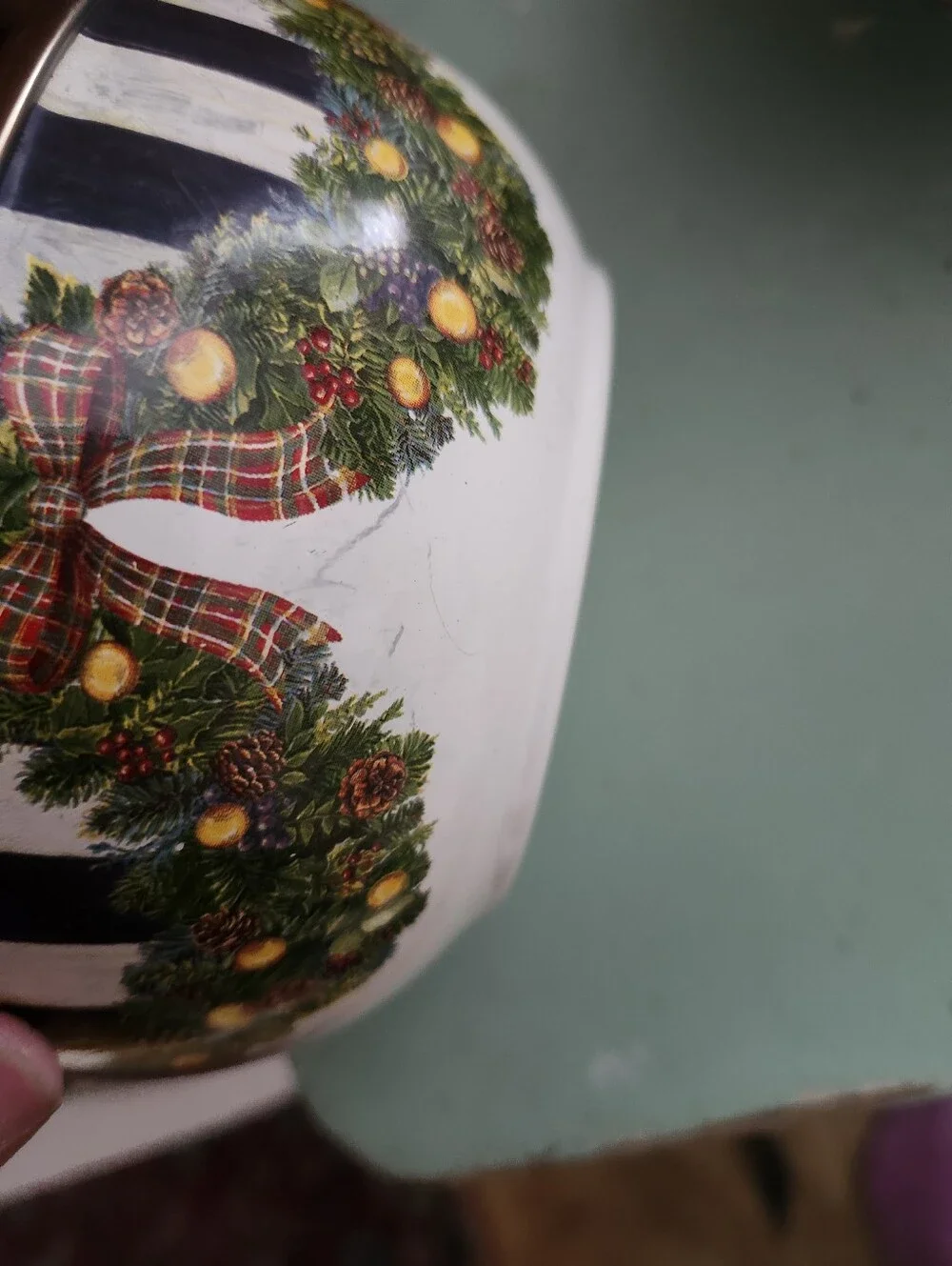 Mackenzie Childs Evergreen Enamel Bowls- Set Of 2